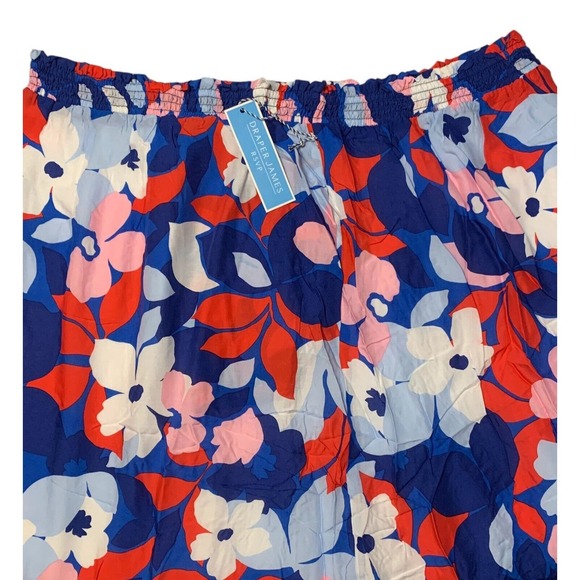 Draper James 2X Maxi Skirt A Line Gypsy Floral Pull On Pockets Ruffle Hem NWT - Picture 3 of 7